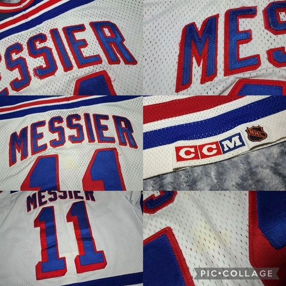 Vintage CCM Cosby New York Rangers Mark Messier 11 Jersey Mens 48 - Picture 5 of 12